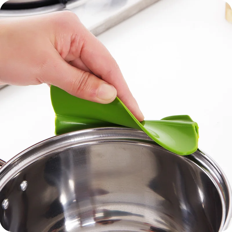 Креативные кухонные кастрюли и сковороды для предотвращения разливов круглая оправа дефлектор Жидкая силиконовая воронка для кухонных принадлежностей