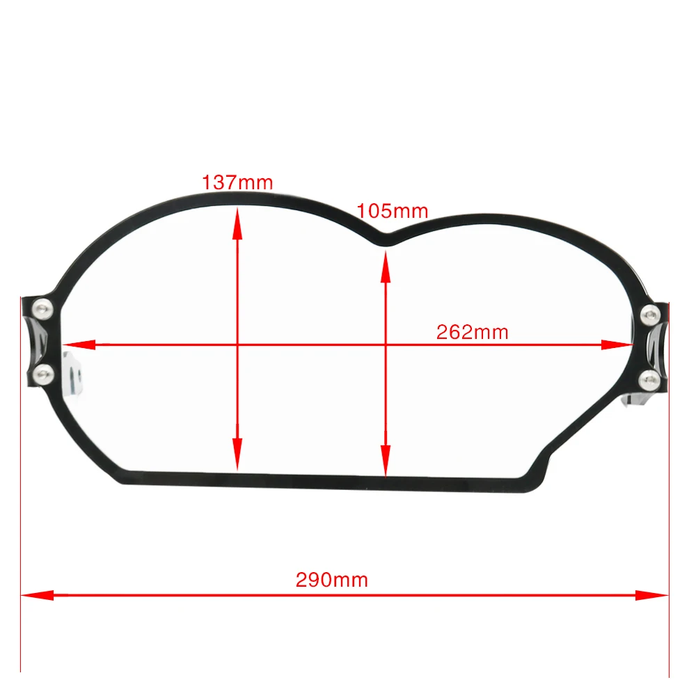 Headlight Guard Clear Style Front Lamp Protector Cover for BMW R1200GS R 1200 R1200 GSAdventure 2008 2009 2010 2011 2012 (7)