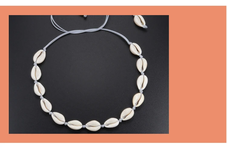 Натуральное летнее пляжное ожерелье-чокер из ракушек, простое богемное ожерелье из ракушек, ювелирные изделия для женщин и девушек, подарки на день рождения