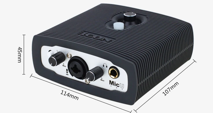 Значок MicU-VST USB интерфейс записи звуковая карта обеспечивает аудио вход и выход Модуль с USB подключения для записи