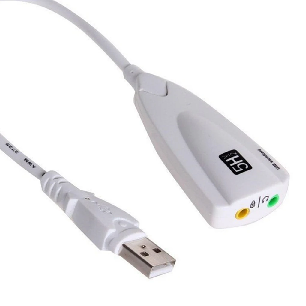 USB 2,0 к разъему 3,5 мм 3D Аудио гарнитура микрофон 7,1 канал 5HV2 адаптер для ПК ноутбука профессиональная внешняя звуковая карта