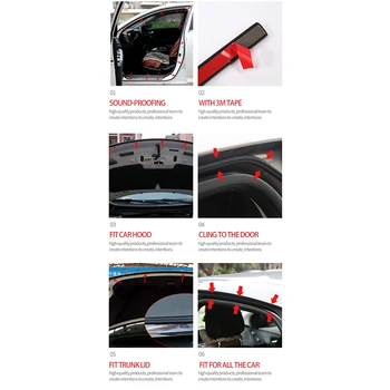 

Protector Sealing Strip B-shaped Car Door Rubber Motor Hollow Elasticity Decal