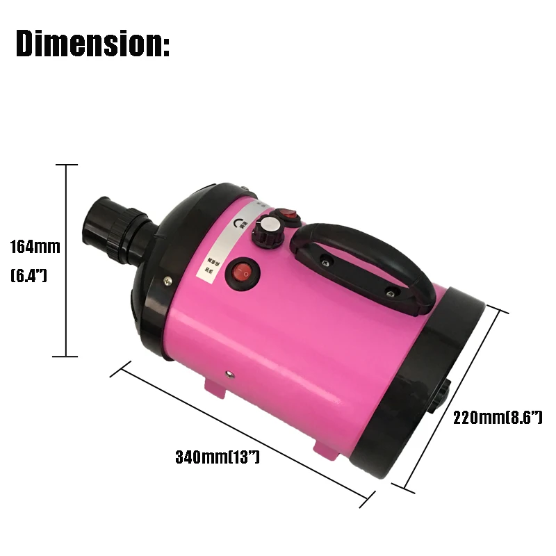 Розовый/Синий Регулируемый 2800 Вт низкий уровень шума для ухода за домашними животными фен для ухода за собаками и кошками нагреватель воздуходувки фены