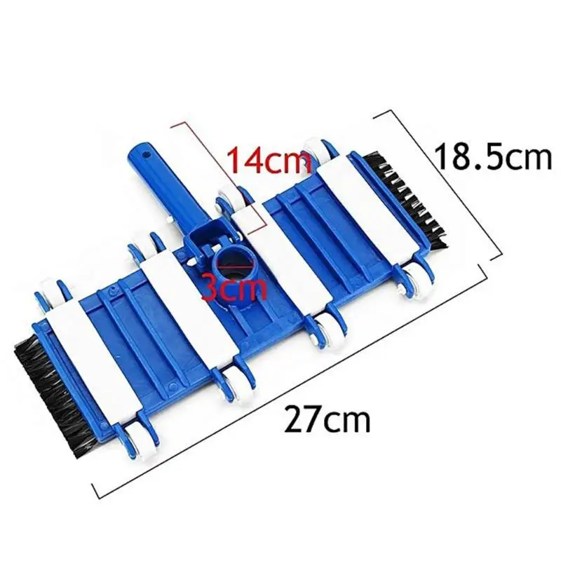 14 дюймов плавательный бассейн Гибкая вакуумная головка с щеткой очиститель пруд спа канализация всасывания бассейн аксессуары для очистки мусора инструмент