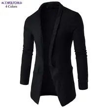 Весна осень мужской длинный рукав v-образный вырез трикотажный свитер повседневный мужской кардиган трикотажные пальто модная мужская одежда