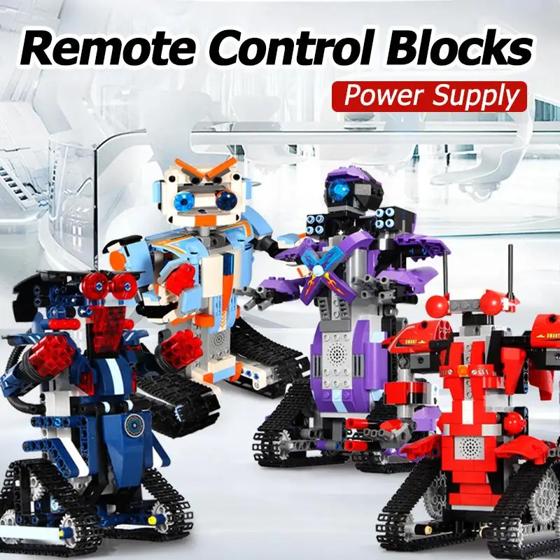 

hobbies Blocks Robot RC Remote Control Robot Model sports Technic Build Modular DIY Bricks Toys For Children