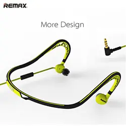 Remax S15 Водонепроницаемый Спорт проводных наушников шейным музыка наушники с микрофоном для iPhone 6 7 7 Plus для Samsung Xiaomi HTC