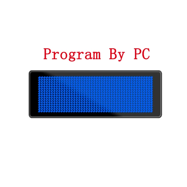 Brief Rechargeable Led Name Tag Mini Digital Bluetooth APP Programmable Scrolling Message Tag Badge Sign Support All Languages - Цвет: Blue-L