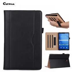 SM T590 кожаный бумажник чехол тонкий кожи для samsung Galaxy Tab 10,5 ''T590 T595 T597 Tablet smart Fundas Protect стенд