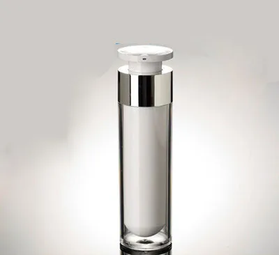

100pcs 50ml lock head acrylic airless vacuum bottle,50ml cosmetic airless pump lotion bottle used for serum and emulsion