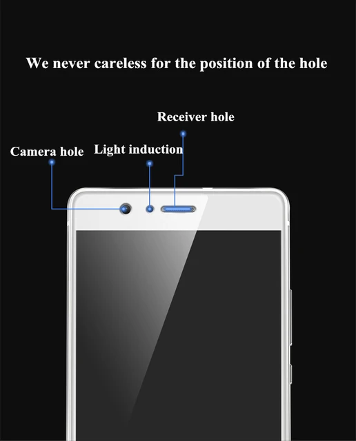 Full CoverTempered Glass For Huawei P9 P9 Plus 3D Soft border Screen Protector For Huawei P9 Plus Mobile phone protective film