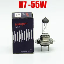 10 шт. кварцевые очки H7 12В 55 Вт галогенная лампа лампочки 4300 К H7 шарика противотуманного фонаря