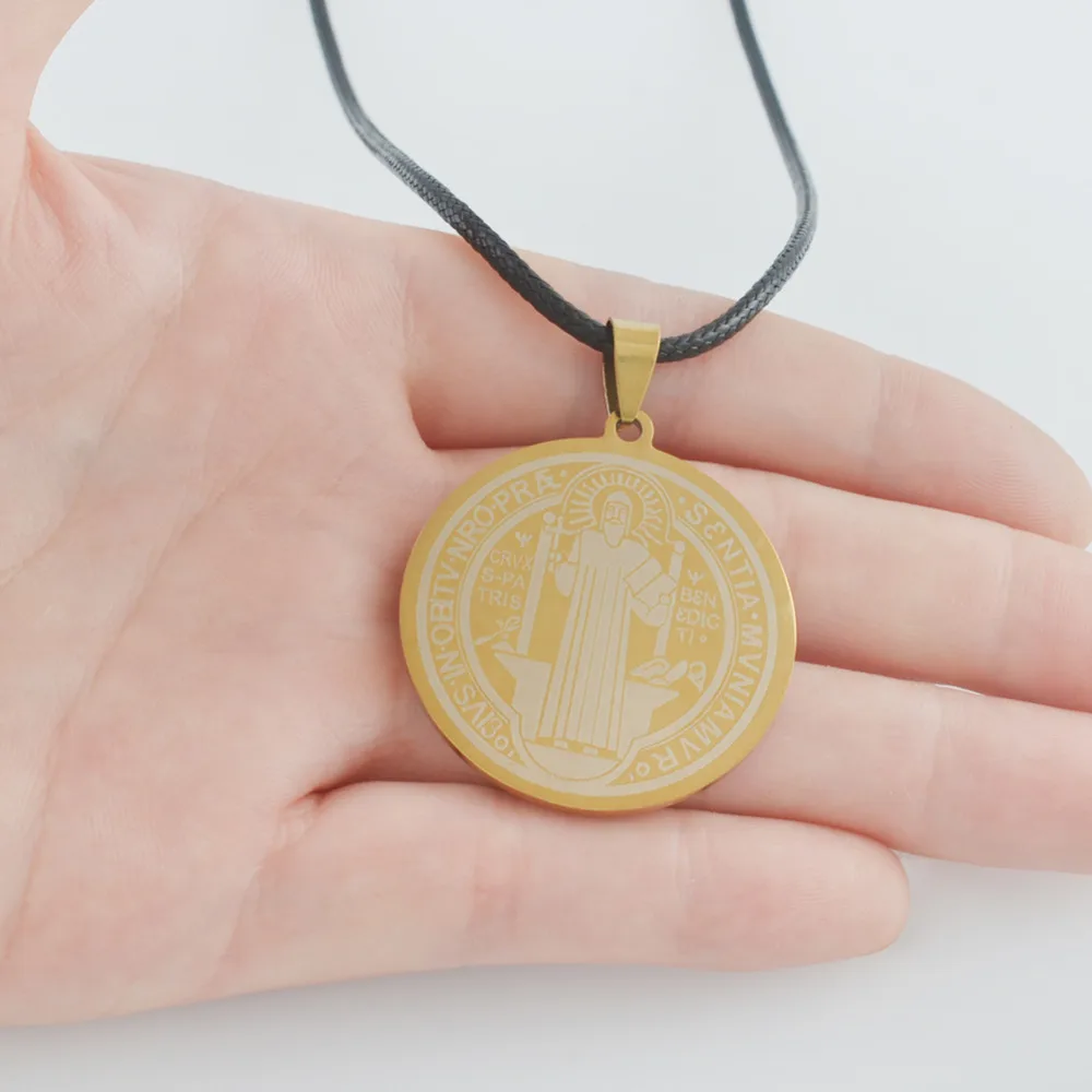 Римский патрон аннийо религиозная медаль Saint Benedict ожерелье для женщин badge VRSNSMV