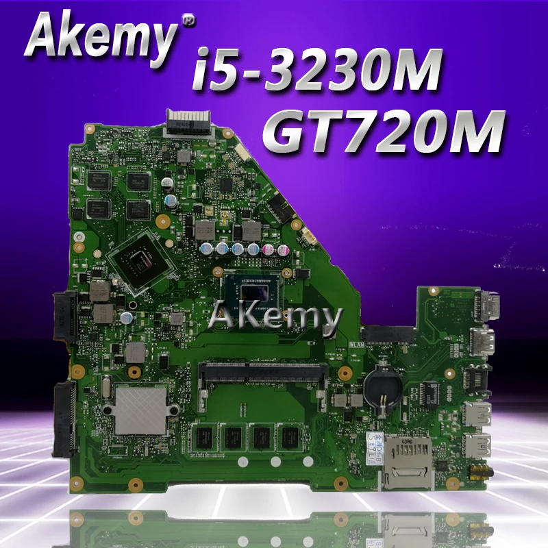 

Akemy X550CC X550VB Laptop motherboard for ASUS A550C X550CL R510C Test original mainboard 4G RAM I5-3337U/I5-3317U CPU GT720M