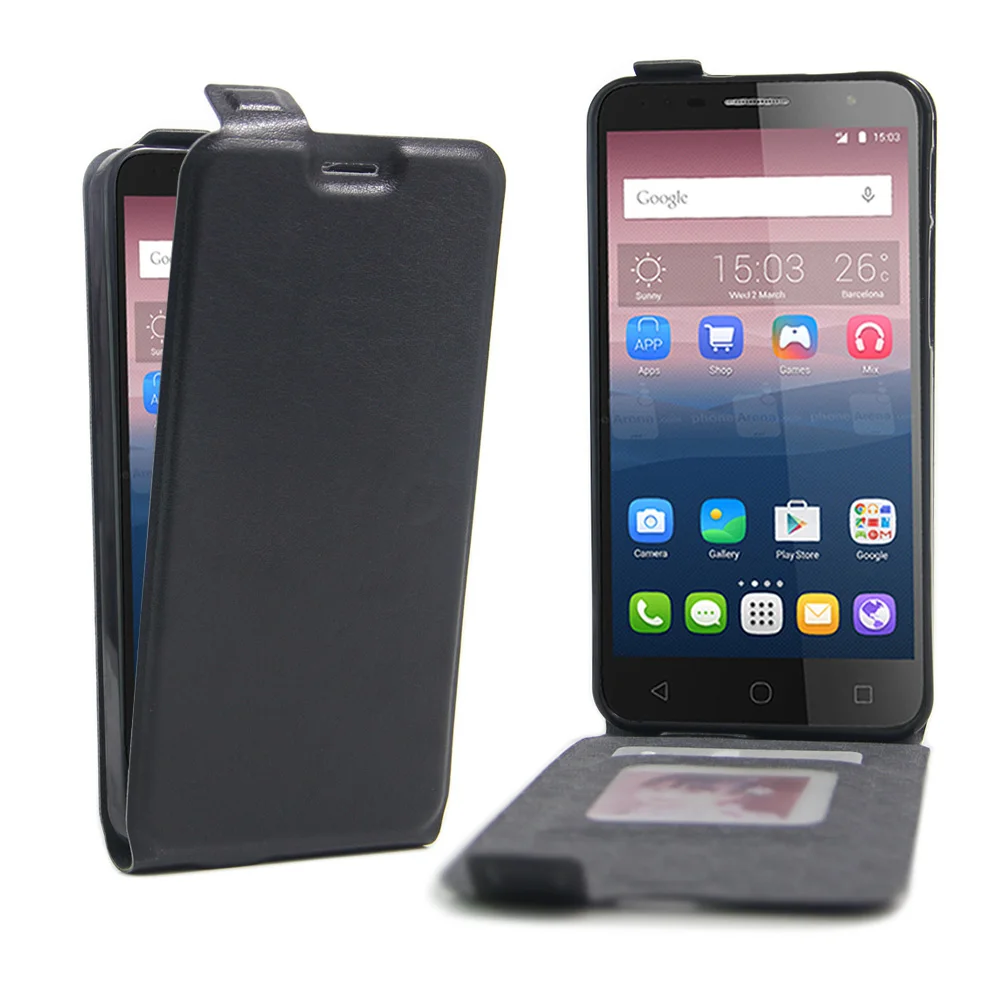 YINGHUG Phone Case For Alcatel POP 4 Plus / 4+ Vertical Flip Leather