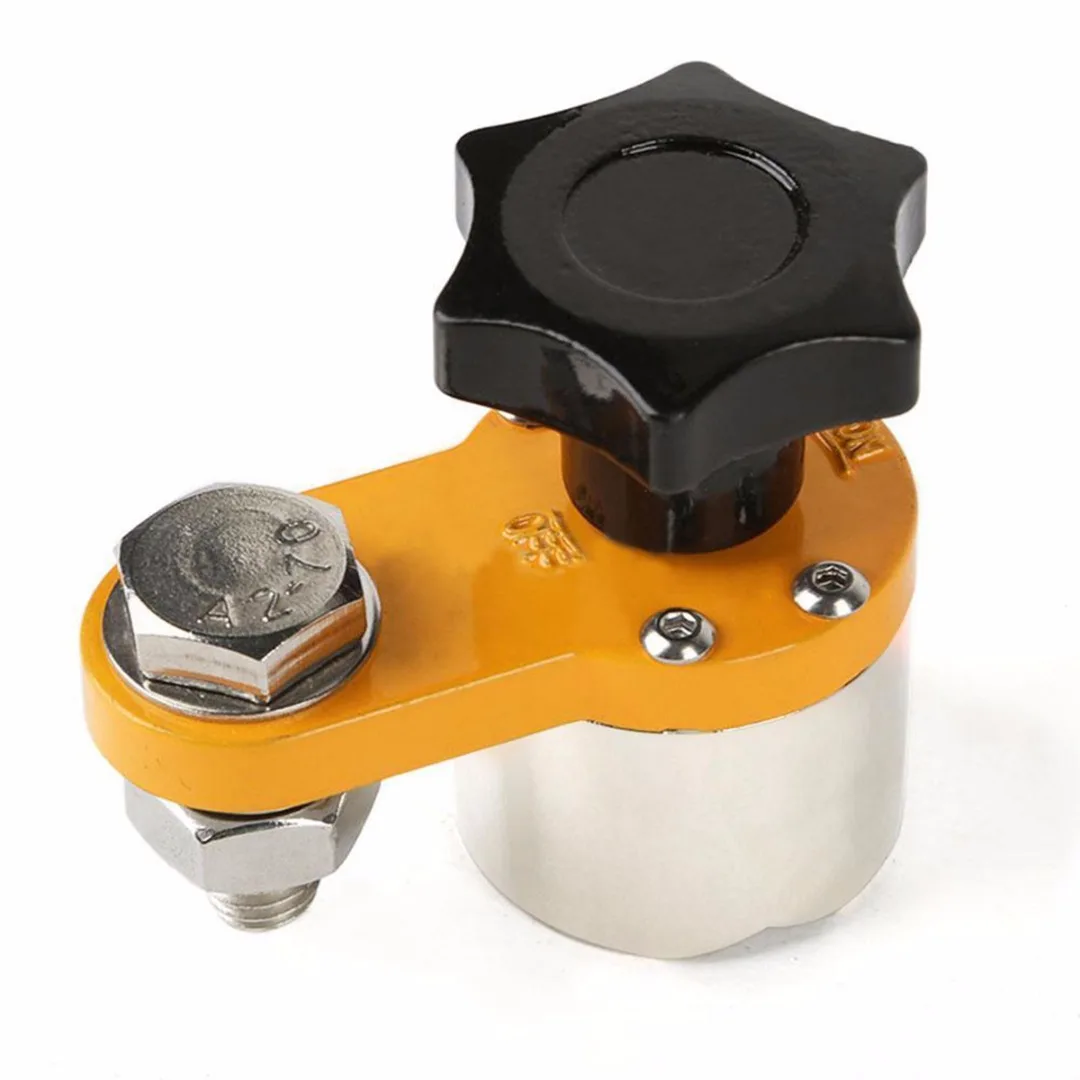 1pc 200A Magnetic Welding Ground Clamp Holder 30kg Force High Hardness Fixed Connector Clamp 64x36x60mm