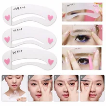 3 вида стилей Mini Eye Brow Class Guide для ухода за внешностью для придания формы помощник бровей карточка для рисования форма рамки