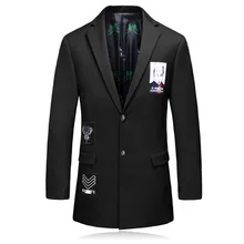 2016 new style men’s leisure High quality suits jackets Trench coat Men printing stripe wool Casual Coat Men’s Blazers