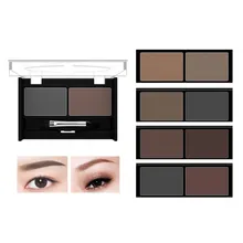 1 набор, высокое качество, макияж, пудра для бровей, водостойкая пудра для бровей, 4 цвета, тени для век, палитра для бровей+ кисть, усилитель бровей
