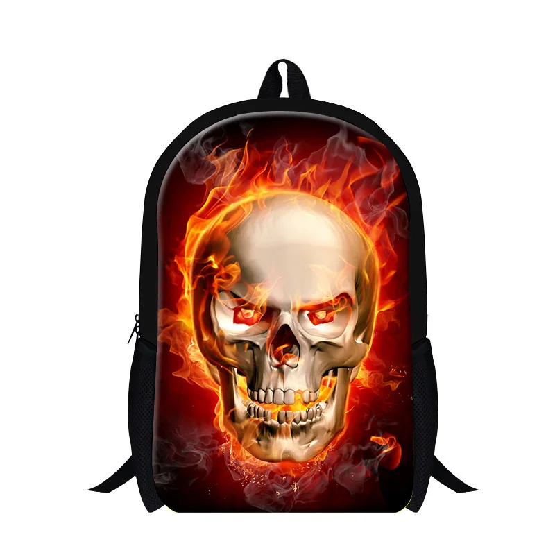 Модные 3D череп Школьный рюкзак для детей легкий школы призраки для подростка, призрак печатающая головка Back Pack для мужчин и женщин