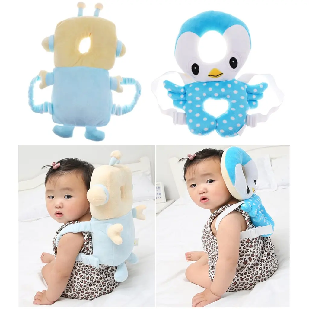 

Baby Head Back Protection Cushion Safety Pad Pillow Edge Corner Guards Protector Harness Headgear for Infant Toddler Kids