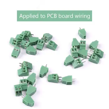 

CHEERBRIGHT 20/30/100/Pcs Pitch 2.54mm Splice Straight Pin PCB 2Pin 3Pin Universal Screw Terminal Block Connector For PCB Wiring