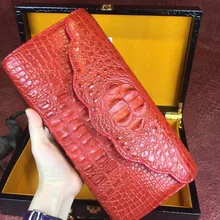 Высокое качество натуральная крокодиловая кожа женская сумка через плечо с золотым ремешком на цепочке фиолетовая