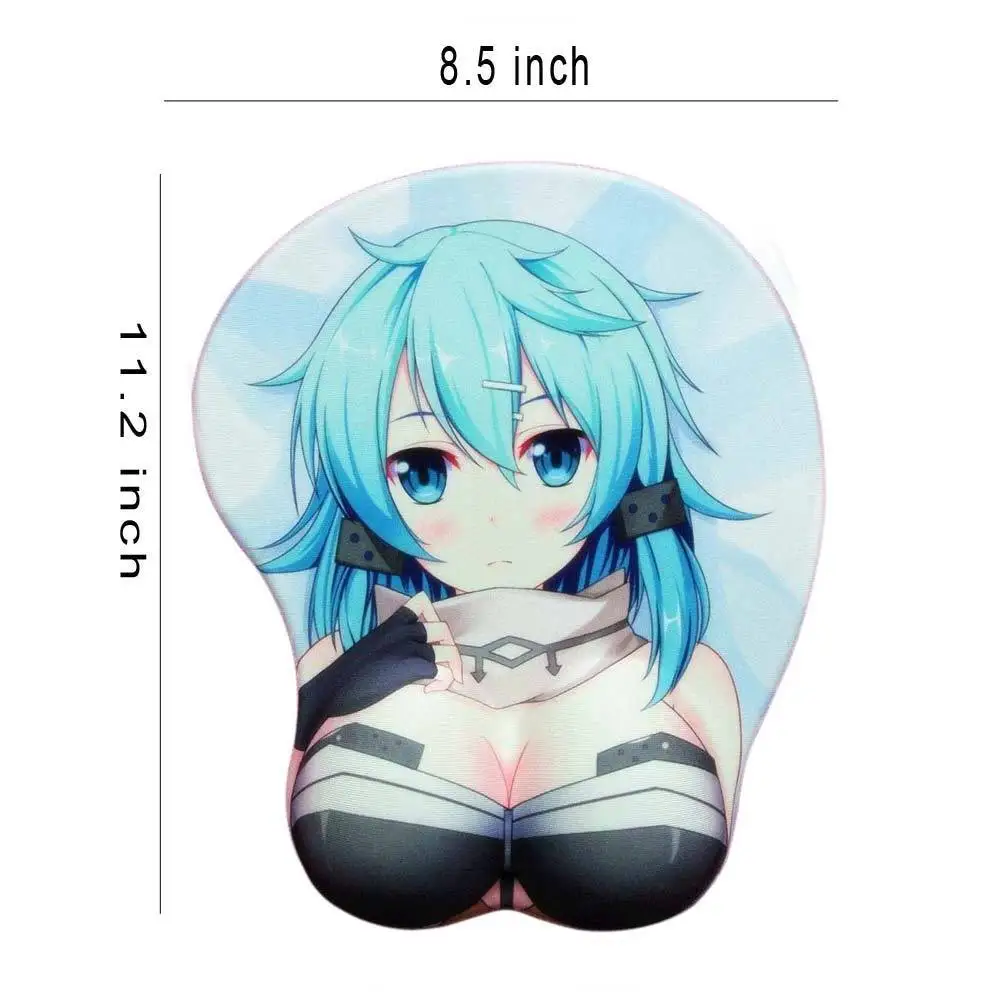 Anime Sword Art Online Sexy Breast Soft Silicon 3D Mouse Pad Ergonomic MousePad With Wrist Rest Anime Sword Art Online Sexy Breast Soft Silicon 3D Mouse Pad Ergonomic MousePad With Wrist Rest