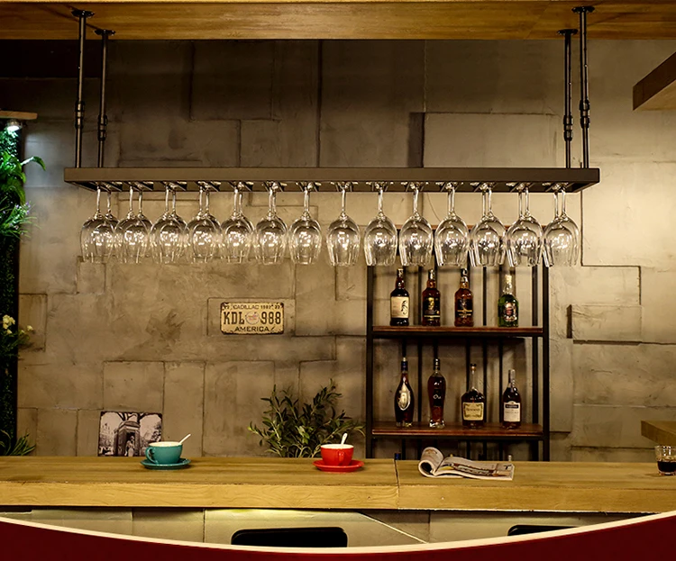 120-200 см Кованое железо для дома и бара винный Стеклянный Стеллаж ...