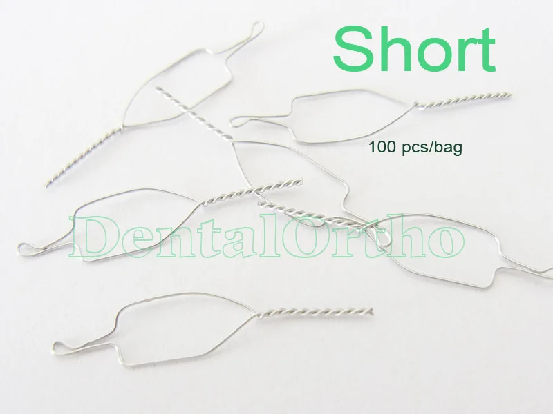 Kobayashi ligature wire ties (stainless steel) Short, 100pcs /bag