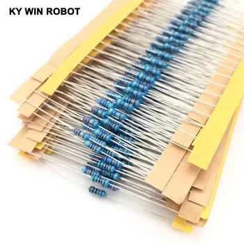 

1 Pack 300Pcs 10 -1M Ohm 1/4w Resistance 1% Metal Film Resistor Resistance Assortment Kit Set 30 Kinds Each 10pcs Free Shipping