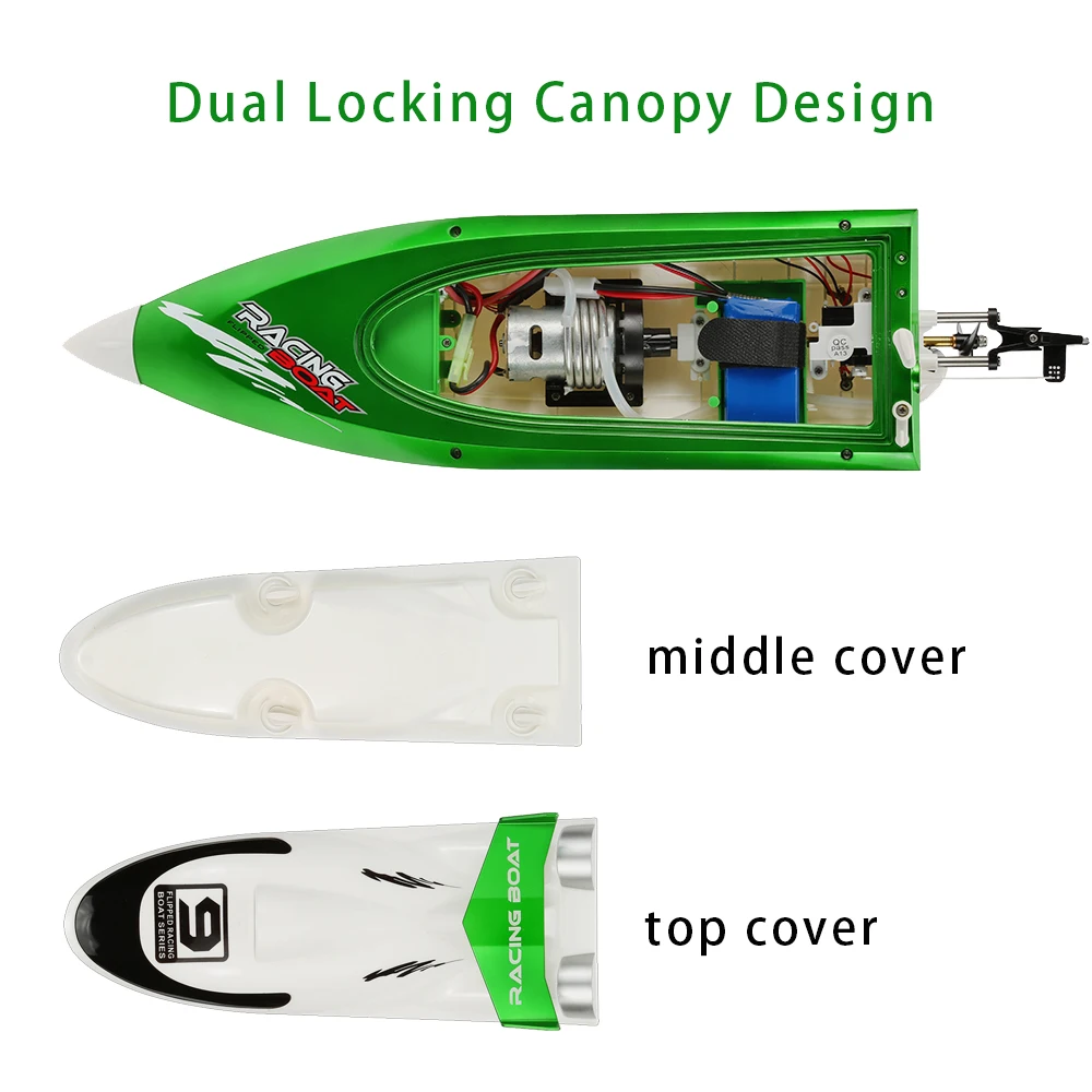 Freeshipping_Feilun_FT009_2.4G_4CH_RC_Racing_Boat_With_Water_Cooling_System_Self-righting_30kmh_High_Speed_360_Degree_Flips_remote_control_boats_for_kid_toys-10