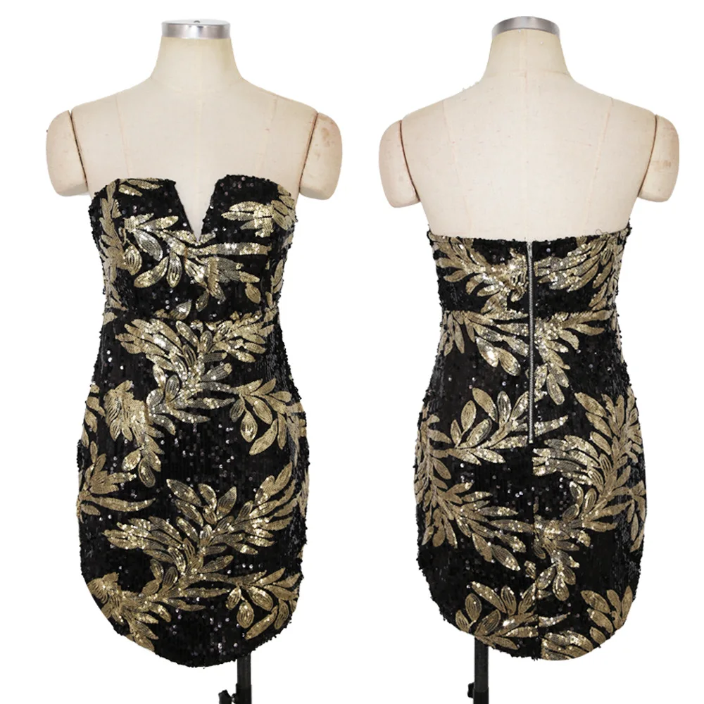 bandeau sequin dress 2175 (6)