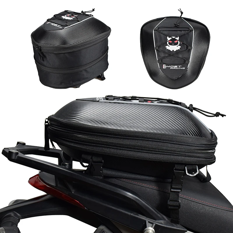 

Waterproof Motorcycle Tail Bag Multi-functional Durable Rear Motorcycle Seat Bag High Capacity Rider Backpack Fuel Tank Bag
