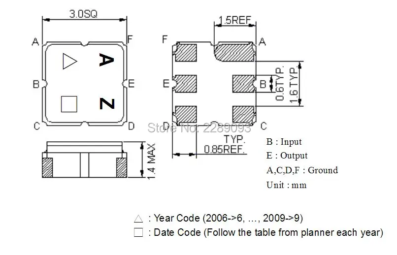 

Free Shipping! New Original 5pcs/lot TA0836A TA0836 TA 0836A AZ SAW Filter 1237 MHz SMD 3.0X3.0 mm