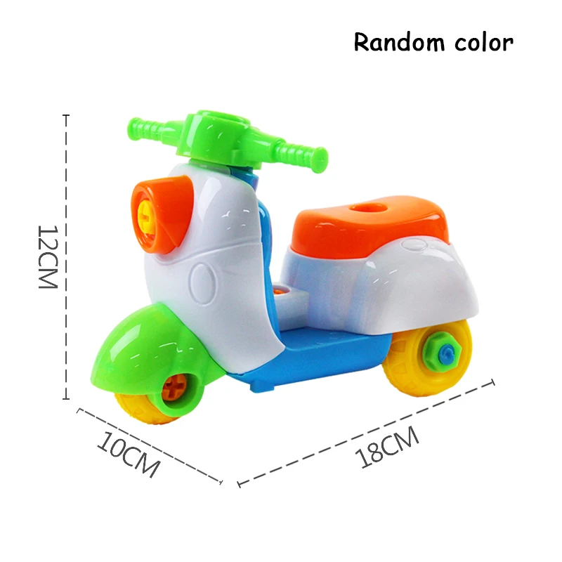 Игрушки для мальчика разборка автомобиля сборка гайка инструмент Комбинация Съемная головоломка игрушка, разбивать игрушки - Цвет: Motorcycle