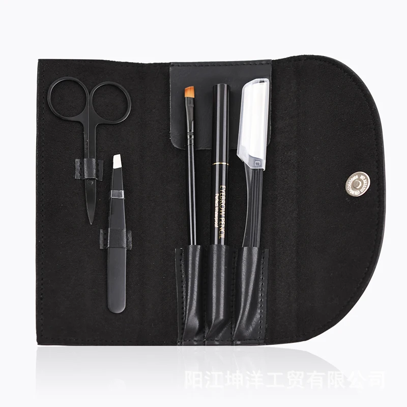 

5pcs / bag Makeup Tool Kit Eyebrow Tweezers Eyebrow Pen Trimmer Razor Makeup Brushes Makeup Scissors Beauty Tools Accessories