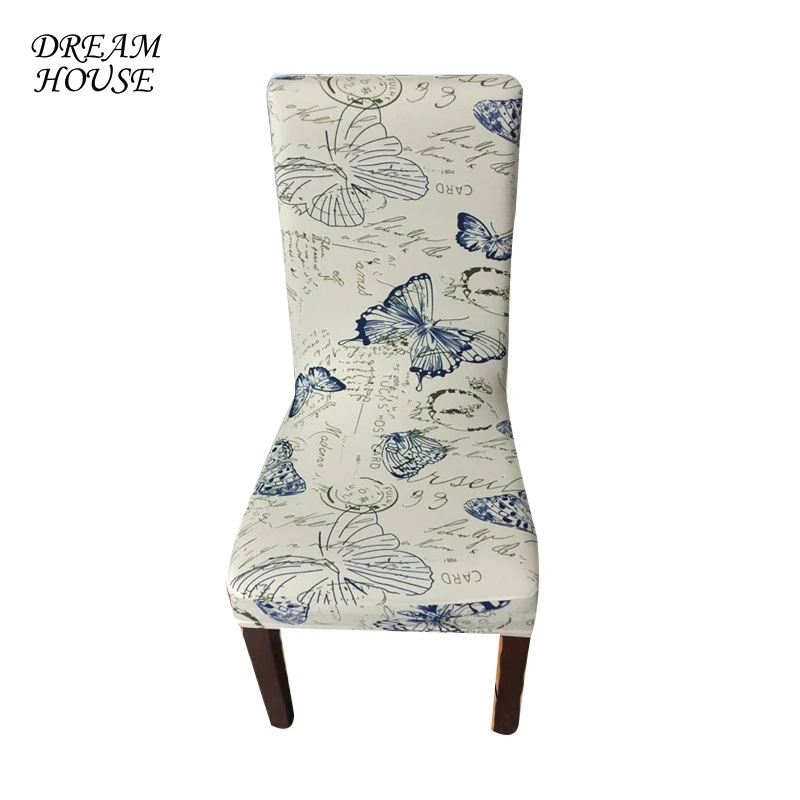 

Long Back Chair Cover Modern Stretch Dining Chair Cover Stretch Seat Slipcovers Elastic Chair Protector Dustproof Seat Case