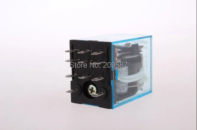 

10pcs coil power relay 11pin 3NO 3NC MY3NJ MY3N-J led lamp 5A 220VAC