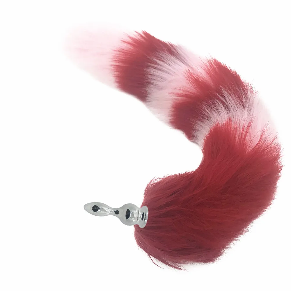 Long Fox Tail Anal Plug Furry Stainless Steel For Metal Butt Cosplay Accessories Crawls Paws Role Play Sex Toys | Красота и здоровье