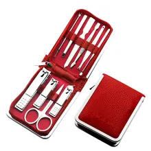 KESMALL новейший 10 в 1 маникюрный набор толкатели для кутикулы для мужчин и женщин модные Профессиональные кусачки для маникюра Manikure Kis XN53M