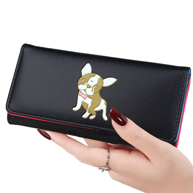 Lady Purses Lovely Dog Coin Purse Pockets Long Short Women Wallets Girls Money Bags Cards Holder Bag Notecase Woman Wallet Pouch