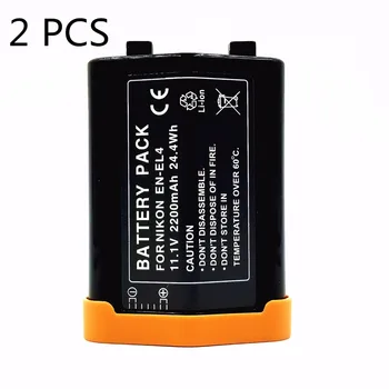 

WHCYonline 2 Pieces 2200mAh EN-EL4 EN EL4 ENEL4 Digital Camera Battery For Nikon D3 D3S D3X D2H D2HS D2X D2XS F6 PM105