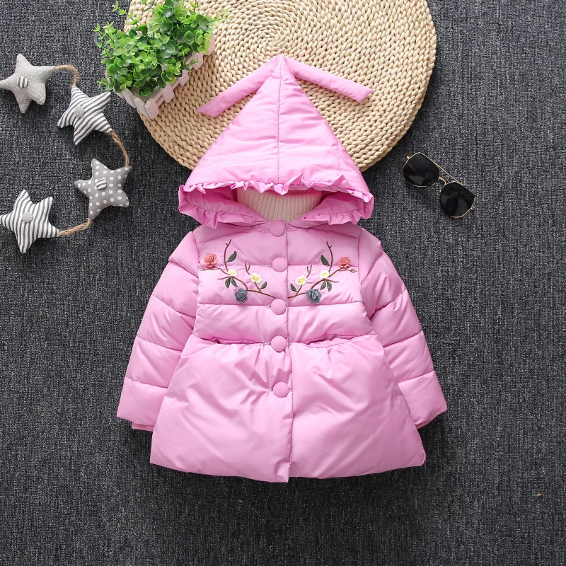 

Baby Girls Coat & Jacket Children Outerwear winter Hooded coats Winter Jacket children's Warm Girls clothing Fashion Kids Coat