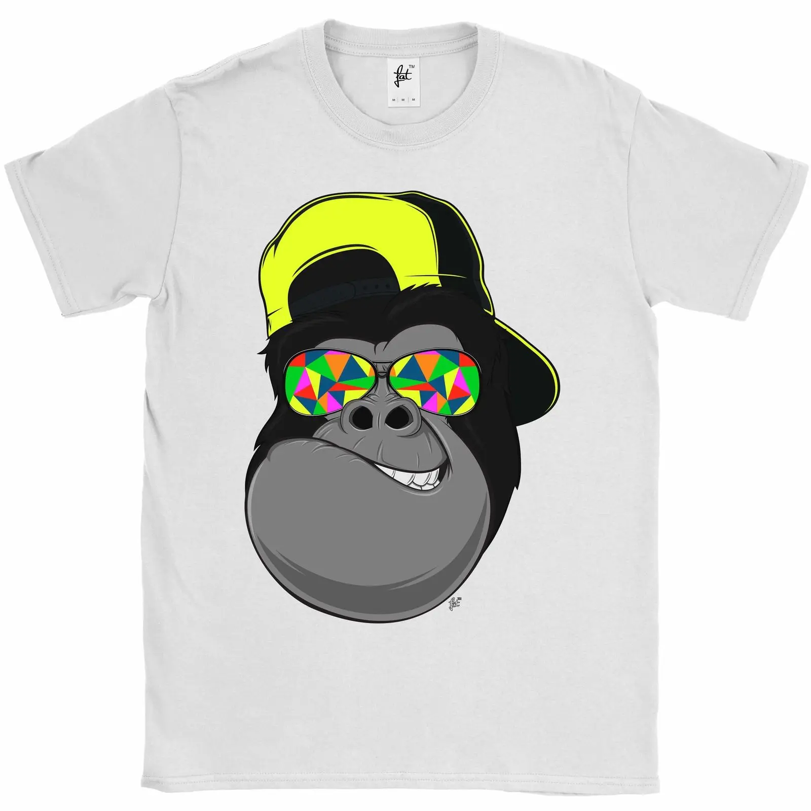 Стильная мужская футболка Gorilla Grinning Стильные повседневные солнцезащитные очки