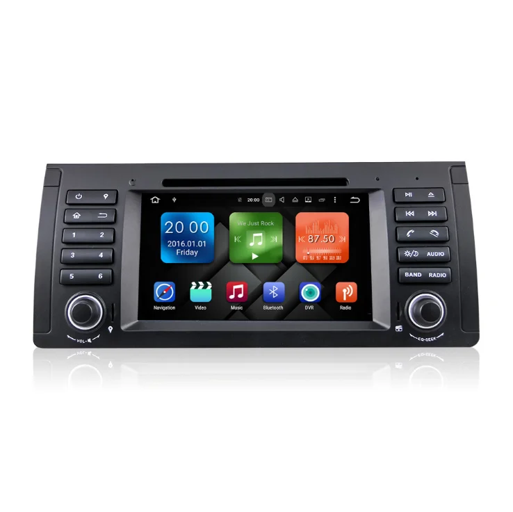 Excellent by DHL 10pcs Android 7.1 Quad Core GPS Navigation 7" Car DVD Player for BMW E39 5 Series Wifi 4G Bluetooth DVR RDS USB 3