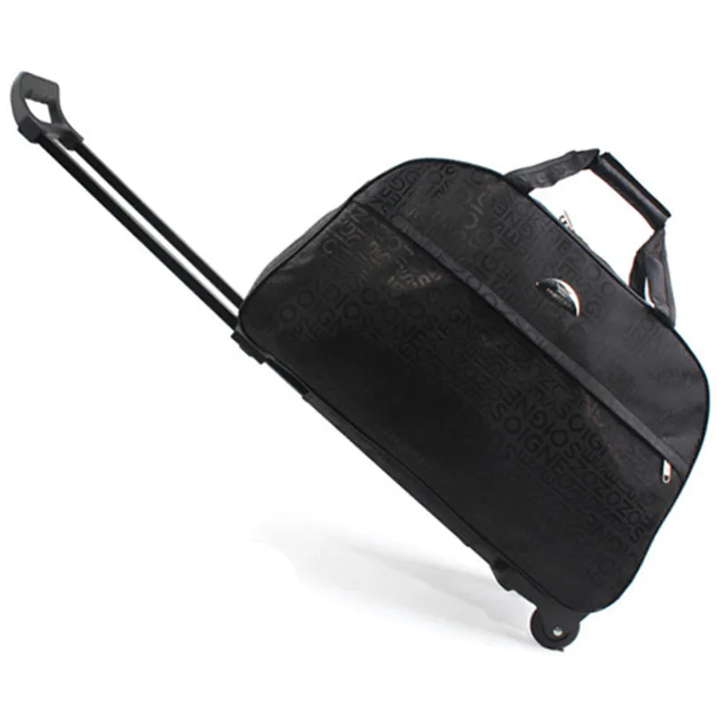 Высококачественная тележка для багажа на колесах сумка Женская дорожная сумка металлическая ручная тележка Женская и мужская сумка большая упаковка Дорожный чемодан