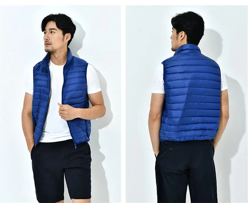 8Colors Winter Autumn 90% White Duck Down Vest Men Keep Warm Male parka Sleeveless Coat Man Muls Brand Cothing Feather Outwear-07