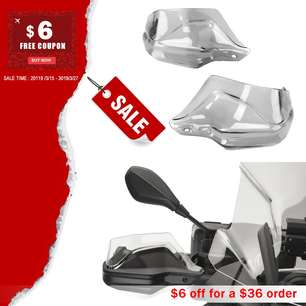 

For BMW R 1200 GS ADV F 800 GS Adventure S1000XR Handguard Hand shield Protector Windshield Smoke 2013 2014 2015 2016 2017 2018
