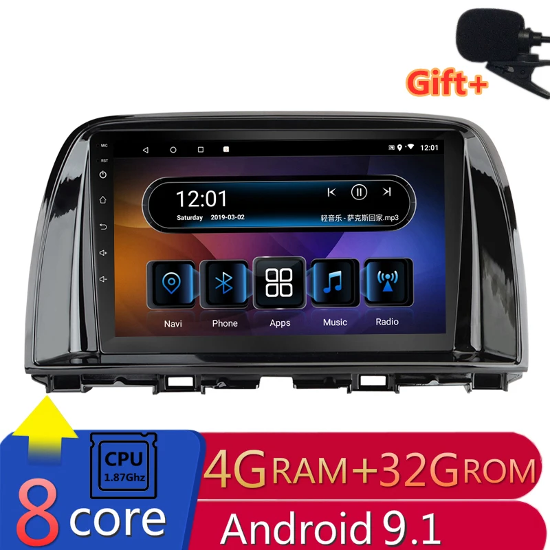 

9" 4G RAM 8 cores Android Car DVD GPS Navigation for Mazda 6 Atenza CX-5 CX5 2012 2013 2014 2015 audio stereo car radio headunit